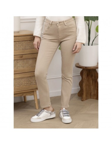 Jean femme Taille Haute Slimfit  stretch et confortable - Coupe droite