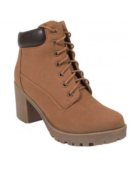 bottines femme lacets petit talon